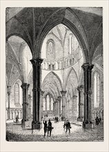 INTERIOR OF THE TEMPLE CHURCH IN LONDON.