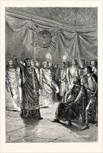 THE BARONS AND PRELATES BEFORE KING JOHN AT WESTMINSTER HALL