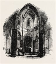 NAVE OF THE TEMPLE CHURCH, LONDON.