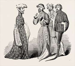 COSTUME OF THE TIME OF RICHARD II. SLEEVES AND SHOES.