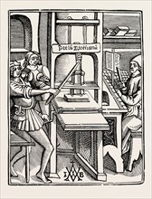 EARLY PRINTING PRESS.