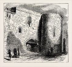THE "BLOODY TOWER" IN THE TOWER OF LONDON, THE PLACE OF CONFINEMENT OF THE TWO YOUNG PRINCES.