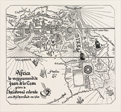 MAP OF AFRICA OF THE TIME OF HENRY VII.