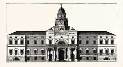 THE ORIGINAL DESIGN FOR THE EAST FRONT OF THE NEW BUILDING FOR THE UNIVERSITY OF EDINBURGH