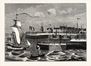 EDINBURGH: LEITH HARBOUR ABOUT 1700