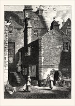EDINBURGH: GRANT'S SQUARE, 1851, LEITH, THE SQUARE IN WHICH EXISTED THE OLD PARLIAMENT ONCE