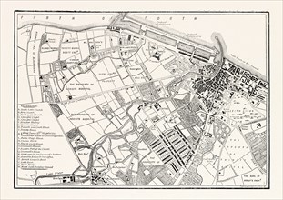 EDINBURGH: PLAN OF LEITH, SHOWING THE PROPOSED NEW DOCKS, 1804