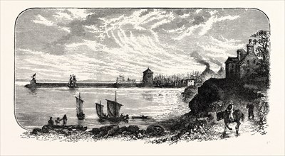 EDINBURGH: LEITH PIER, FROM THE WEST, 1775