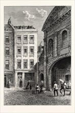 CHILD'S BANKING-HOUSE, FLEET STREET, NEXT TO TEMPLE BAR, 1850, LONDON