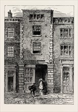 HOUSE SAID TO HAVE BEEN OCCUPIED BY DRYDEN IN FETTER LANE, LONDON