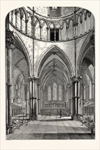 INTERIOR OF THE TEMPLE CHURCH, 1870, LONDON