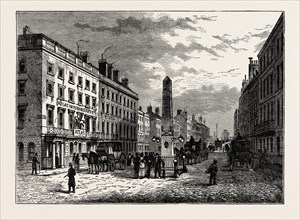 NEW BRIDGE STREET AND THE OBELISK IN 1795, LONDON