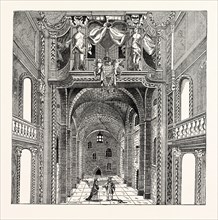 INTERIOR OF THE DUKE'S THEATRE. From Settle's "Empress of Morocco.", LONDON