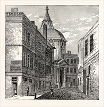 THE COLLEGE OF PHYSICIANS, WARWICK LANE, 1868, LONDON
