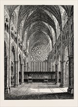 OLD ST. PAUL'S. THE INTERIOR, LOOKING EAST, LONDON