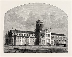 ST. PAUL'S AFTER THE FALL OF THE SPIRE, FROM A VIEW BY HOLLAR, LONDON