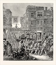THE LORD MAYOR'S PROCESSION, From Hogarth's "Industrious Apprentice", LONDON
