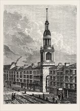 BOW CHURCH, CHEAPSIDE. From a view taken about 1750, LONDON