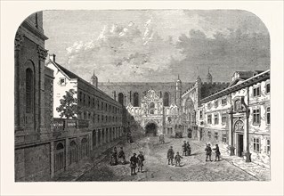 OLD FRONT OF GUILDHALL, From Seymour's London, 1734