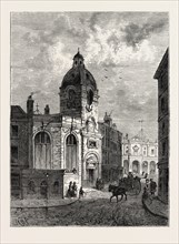 THE CHURCH OF ST. BENET FINK, FROM AN OLD VIEW, LONDON