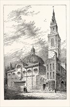EXTERIOR OF ST. STEPHEN'S, WALBROOK, IN 1700, LONDON
