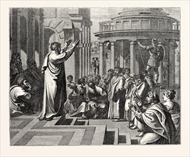 PAUL PREACHING AT ATHENS