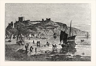 Dover Castle, from the Beach under Shakspeare's Cliff