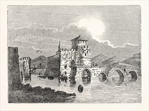 THE CHANNEL OF THE EURI'PUS AND THE MODERN TOWN OF E'GRIPOS: The Bridge of the Euripus