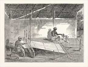 Weaving in Ceylon: Process of Weaving by the Cingalese