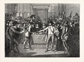 Cromwell dissolving the Long Parliament