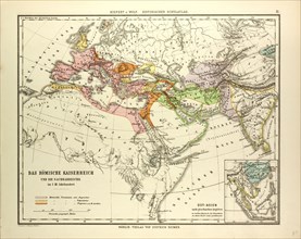 MAP OF THE ROMAN EMPIRE AND ITS NEIGHBOUR EMPIRES IN THE 1ST, 2ND, AND 3RD CENTURIES A.D.