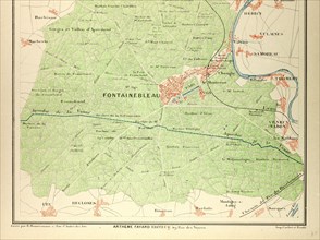 MAP OF MELUN FONTAINEBLEAU