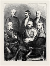 THE MEETING OF THE EMPERORS: I. WILLIAM I. OF GERMANY; 2. FRANCIS JOSEPH I. OF AUSTRIA; 3.