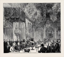 THE EMPERORS AT BERLIN: BANQUET TO THE EMPERORS IN THE WHITE HALL OF THE OLD PALACE