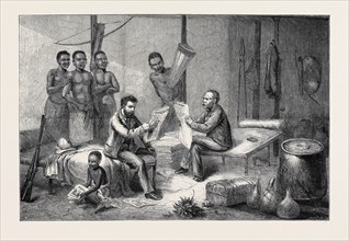 DR. LIVINGSTONE AND MR. STANLEY: RECEIVING NEWSPAPERS IN CENTRAL AFRICA