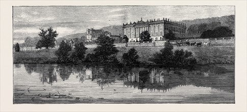 VIEW OF CHATSWORTH FROM THE RIVER DERWENT