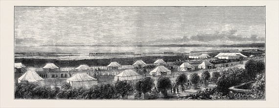 THE GRAND DURBAR AT BOMBAY: THE INVESTITURE PROCESSION AND GENERAL VIEW OF THE TENTS