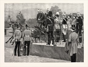 THE GERMAN EMPEROR'S VISIT TO THE CRYSTAL PALACE, LONDON: THE REVIEW OF THE NATIONAL FIRE BRIGADES
