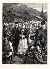 OUR ARTIST IN NORWAY: A PEASANT'S WEDDING AT VOSSEVANGEN