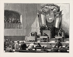 LORD RANDOLPH CHURCHILL IN SOUTH AFRICA: THE INTERIOR OF THE HOUSE OF COMMONS, PRETORIA