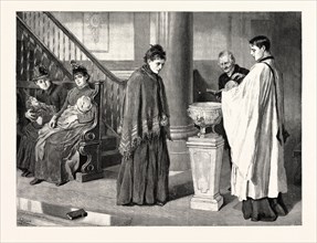 A CHRISTENING IN THE CHAPEL OF THE FOUNDLING HOSPITAL