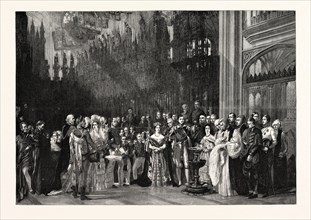 THE CHRISTENING OF H.R.H. THE PRINCE OF WALES IN ST. GEORGE'S CHAPEL, WINDSOR CASTLE, JANUARY 25,