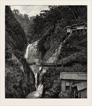 SCENES IN THE TOWNS AND DISTRICTS RECENTLY DEVASTATED BY THE EARTHQUAKE IN JAPAN: THE WATERFALL OF