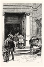 THE LONDON STOCK EXCHANGE, THE ENTRANCE IN CAPEL COURT: "The entrance was opened in 1801, and is