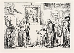 A DAY OF FASHION: "IN THE MORNING DROP IN AT CHRISTIE'S", BY GEORGE CRUIKSHANK, AUGUST 24, 1831
