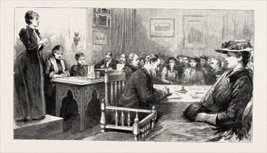 CONFERENCE OF THE WOMEN'S FRANCHISE LEAGUE IN RUSSELL SQUARE, LONDON