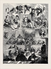 THE TICHBORNE CASE: SKETCHES OF HEADS IN COURT, AUSTRALIA