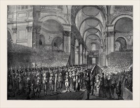 APRIL 23, 1789: KING GEORGE III. VISITING ST. PAUL'S AFTER HIS RECOVERY