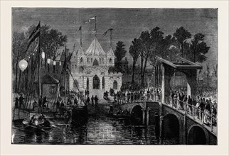 THE TERCENTENARY OF DUTCH INDEPENDENCE: THE REJOICINGS AT AMSTERDAM: THE GATE OF BRIELLE