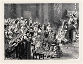 THE MARRIAGE OF THE MARQUIS OF BUTE AT THE ORATORY, BROMPTON